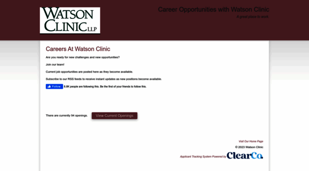 watsonclinic.hrmdirect.com