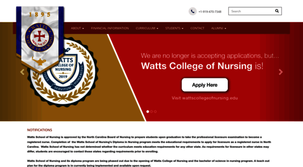 wattsschoolofnursing.org