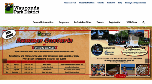 waucondaparks.com