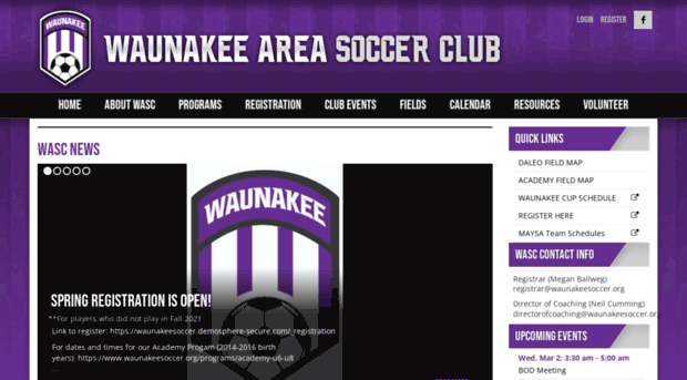 waunakeesoccer.org