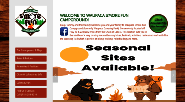 waupacasmorefuncampground.com