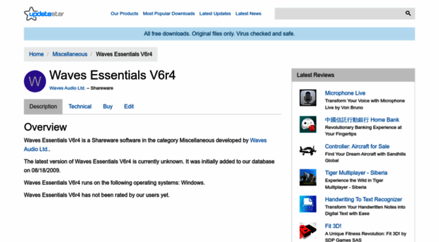waves-essentials-v6r4.updatestar.com