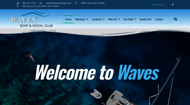 wavesboatclub.com