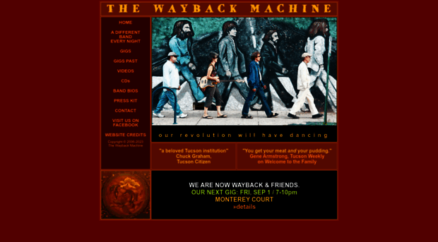 waybackmachineband.com