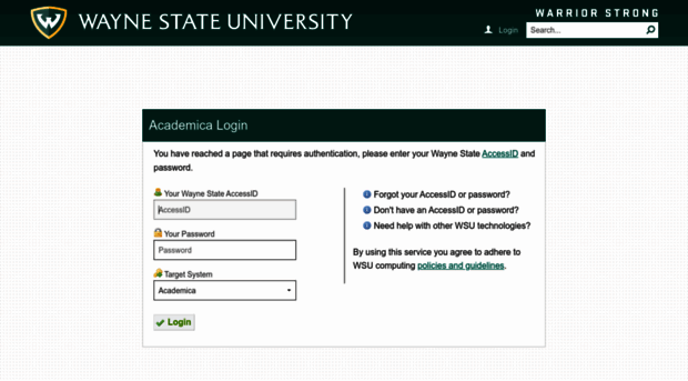wayne.cayuse424.com - Login - Academica - Wayne Cayuse 424