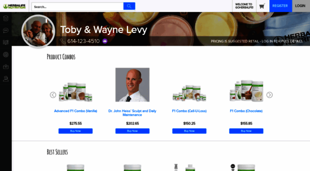 waynelevyofficial.goherbalife.com