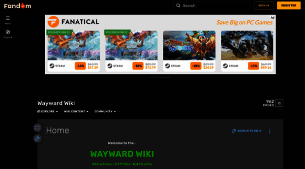 wayward.fandom.com - Wayward Wiki | Fandom - Wayward Fandom