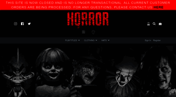 wbhorrorcollection.com