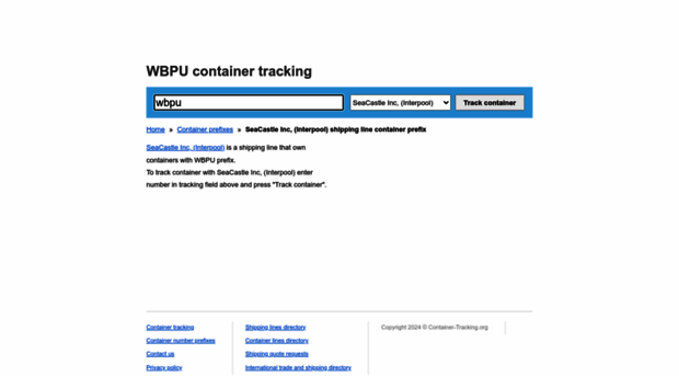 wbpu.container-tracking.org