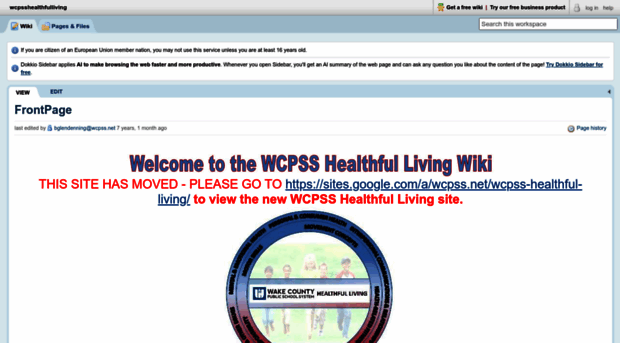 wcpsshealthfulliving.pbworks.com