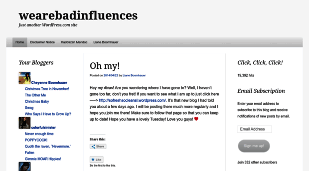 wearebadinfluences.wordpress.com