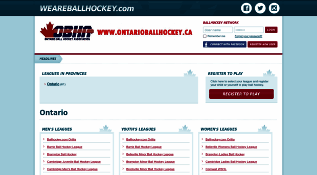 weareballhockey.com