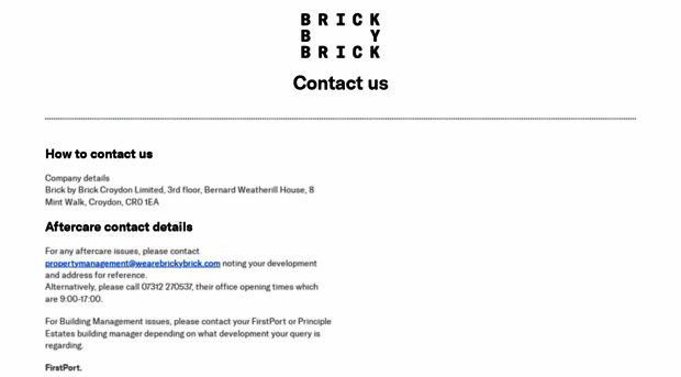 wearebrickbybrick.com
