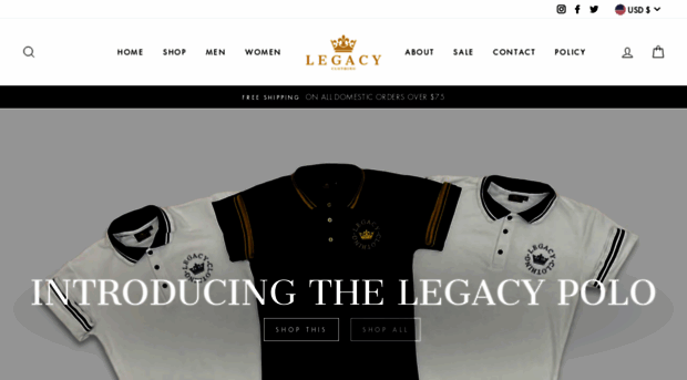 wearlegacyclothing.com
