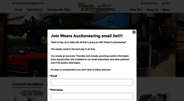 wearsauctioneering.com