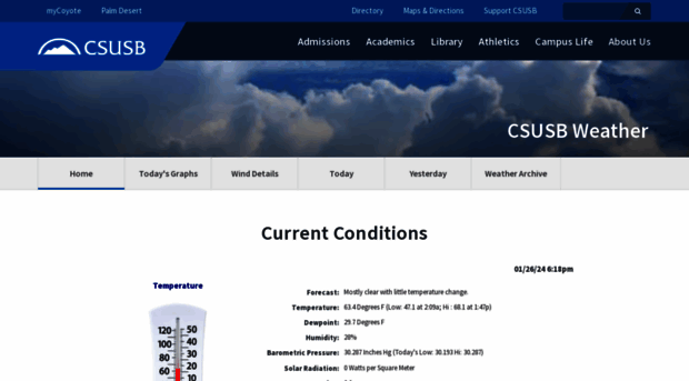 weather.csusb.edu