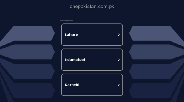 weather.onepakistan.com.pk