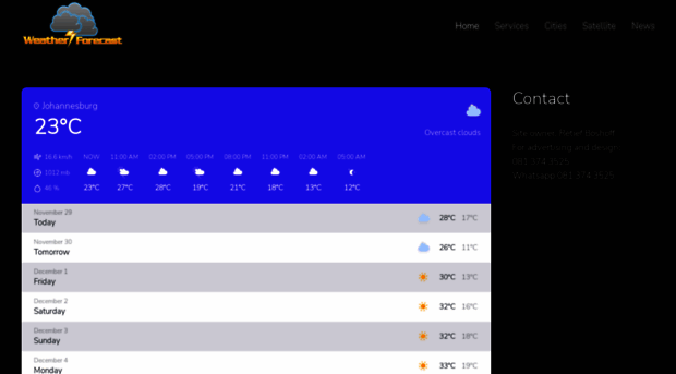 weatherforecast.co.za