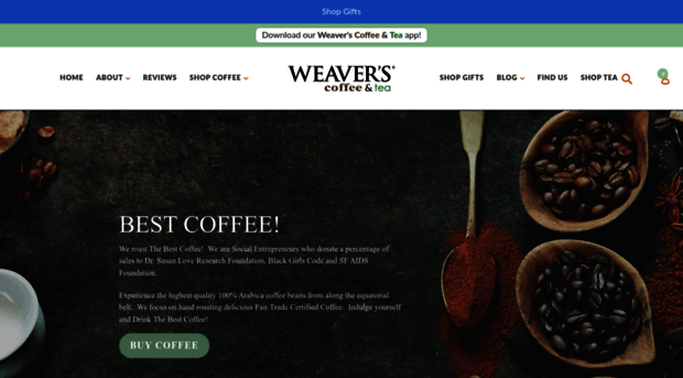 weaverscoffee.com
