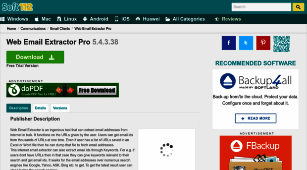 web-email-extractor-pro.soft112.com