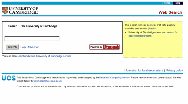web-search.cam.ac.uk