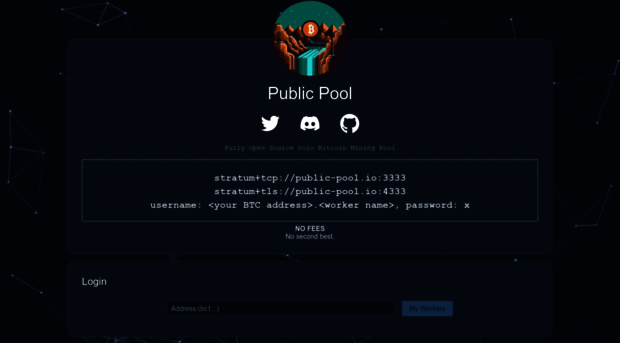 web.public-pool.io - Public Pool - Web Public Pool