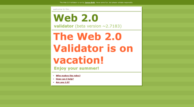 web2.0validator.com