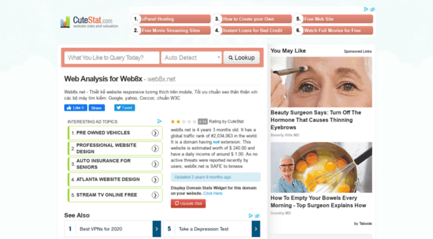 web8x.net.cutestat.com
