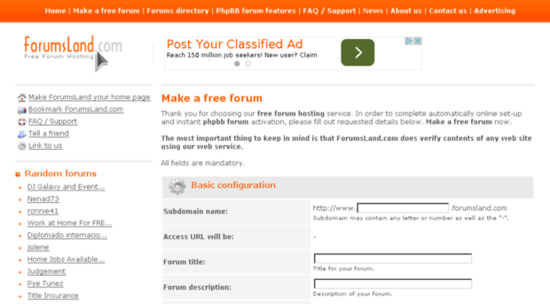 webadvertising.forumsland.com