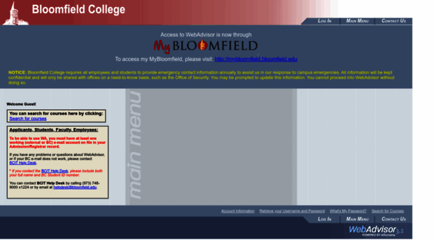 webadvisor.bloomfield.edu