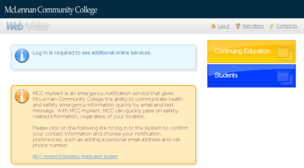 webadvisor.mclennan.edu