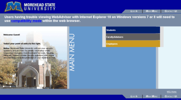 webadvisor.moreheadstate.edu