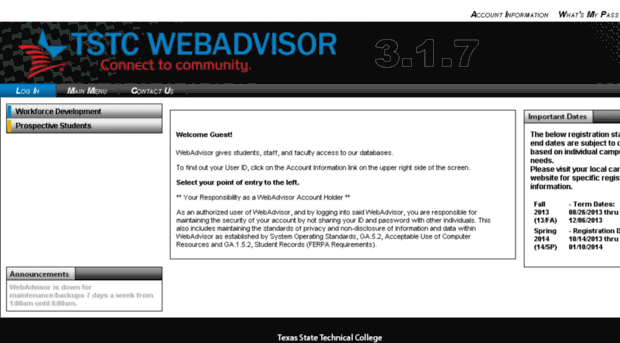 webadvisor.tstc.edu