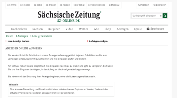 webanzeigen.sz-online.de