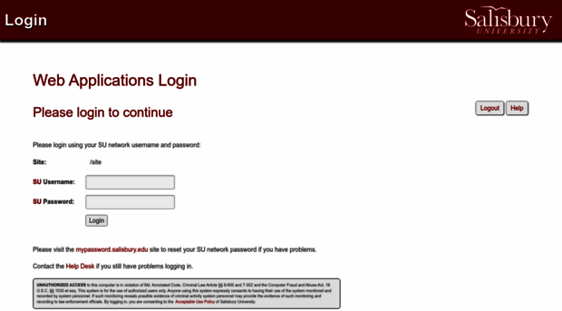 webapps.salisbury.edu