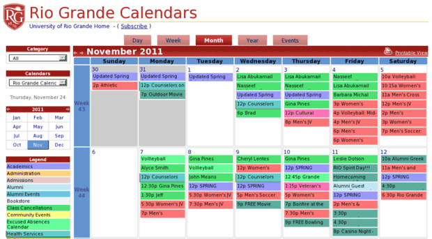 webcalendar.rio.edu