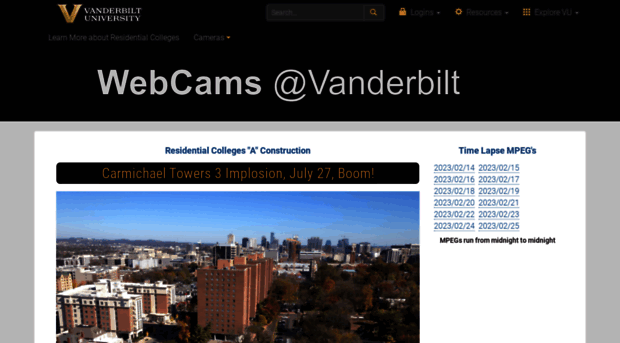 webcams.vanderbilt.edu