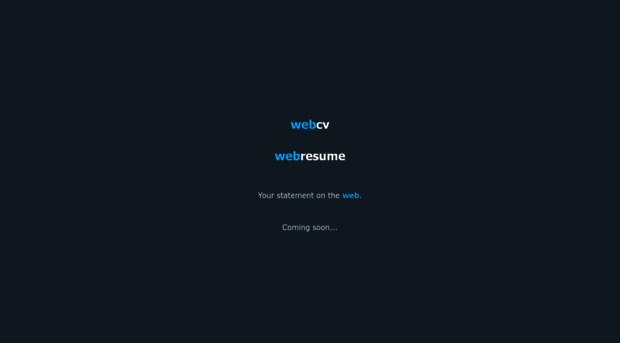 webcv.com