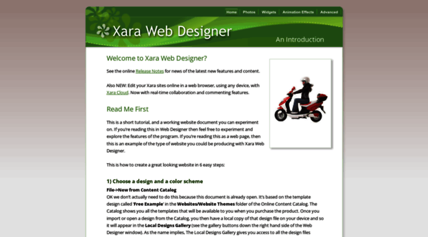 webdesigner.xara.com