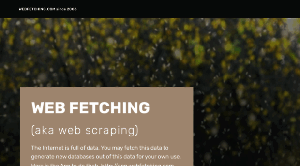 webfetching.com