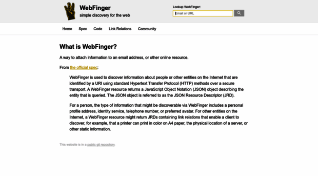 webfinger.net