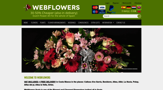 webflowersspain.com