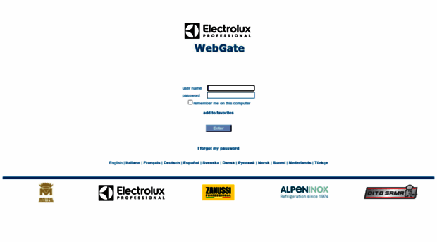 webgate.electroluxprofessional.com