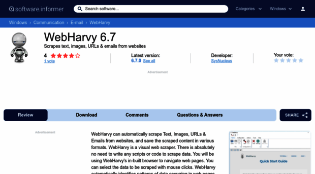 webharvy.software.informer.com