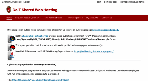 webhosting.doit.wisc.edu