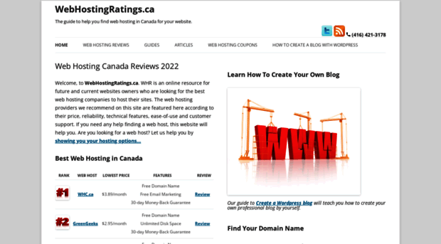 webhostingratings.ca