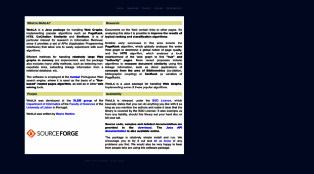 webla.sourceforge.net