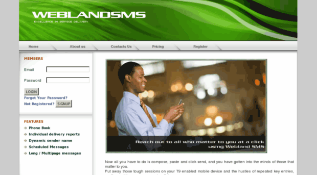weblandsms.com