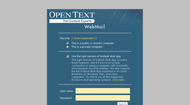 webmail-aus.opentext.com