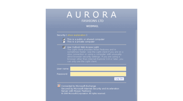 webmail.aurorafashions.com